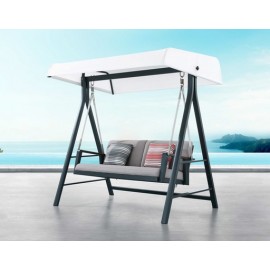 COLUMPIO MECEDORA EMOTI PARA JARDÍN CON TOLDO (200×196.5×134cm)
