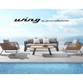 SET DE SALA WING PARA JARDÍN, DISEÑADO POR PININFARINA (4 PZS)