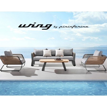 SET DE SALA WING PARA JARDÍN, DISEÑADO POR PININFARINA (4 PZS)