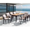 SET COMEDOR EMOTI PARA JARDÍN DE 8 SILLAS CON REPOSABRAZOS