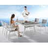 SET COMEDOR CHAMPION PARA JARDÍN DE 6 SILLAS CON REPOSABRAZOS