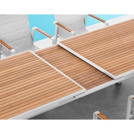 SET COMEDOR NOFI PARA JARDÍN DE 10 SILLAS CON REPOSABRAZOS