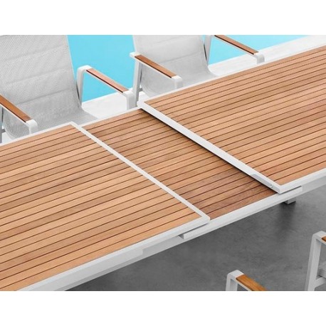 SET COMEDOR NOFI PARA JARDÍN DE 10 SILLAS CON REPOSABRAZOS