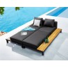 SET CAMASTRO AJUSTABLE POLO COLOR NEGRO CON MESA LATERAL