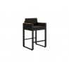 SILLA DE BAR AIRPORT PARA JARDÍN CON REPOSABRAZOS COLOR NEGRO