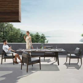 SET DE COMEDOR LEO PARA JARDÍN CON 6 SILLAS