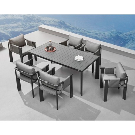 MESA DE COMEDOR LIGO PARA JARDÍN (6 PERSONAS)