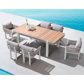 MESA DE COMEDOR BORROMEO PARA JARDÍN 6/ PERSONAS