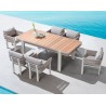 MESA DE COMEDOR BORROMEO PARA JARDÍN 6/ PERSONAS