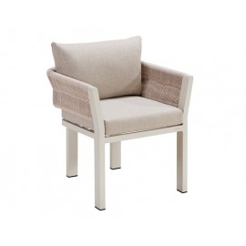 SILLA DE EXTERIOR BORROMEO COLOR BEIGE