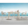 SET MESA DE BAR NOFI PARA JARDÍN CON 6 SILLAS (COLOR BEIGE)