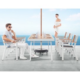 SET COMEDOR YORK PARA JARDÍN CON 8 SILLAS