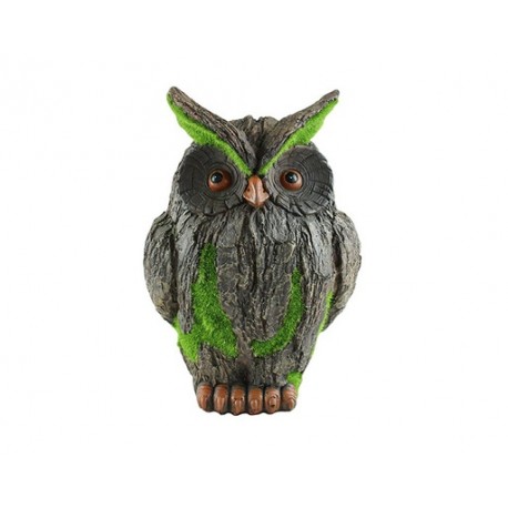 ESCULTURA PARA JARDÍN COCO BÚHO (26.5×17×15cm)
