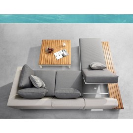 SET SALA ESQUINERA POLO PRO PARA JARDÍN CON MESA DE CENTRO (3 PZAS)