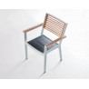 SILLA DE EXTERIOR YORK CON REPOSABRAZOS COLOR BLANCO